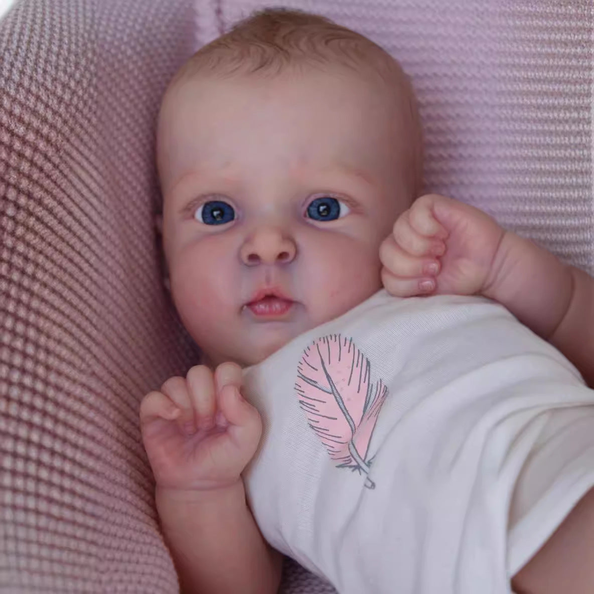 19 Inches Open Eyes Reborn Dolls Without Hair-Jocy