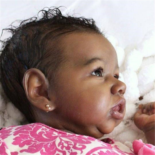 22'' Little Elliot Reborn Baby Doll Girl African American Baby-Saskia Series