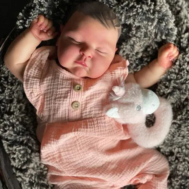 20 inches Yvette lifelike reborn baby doll Girls- Peaches