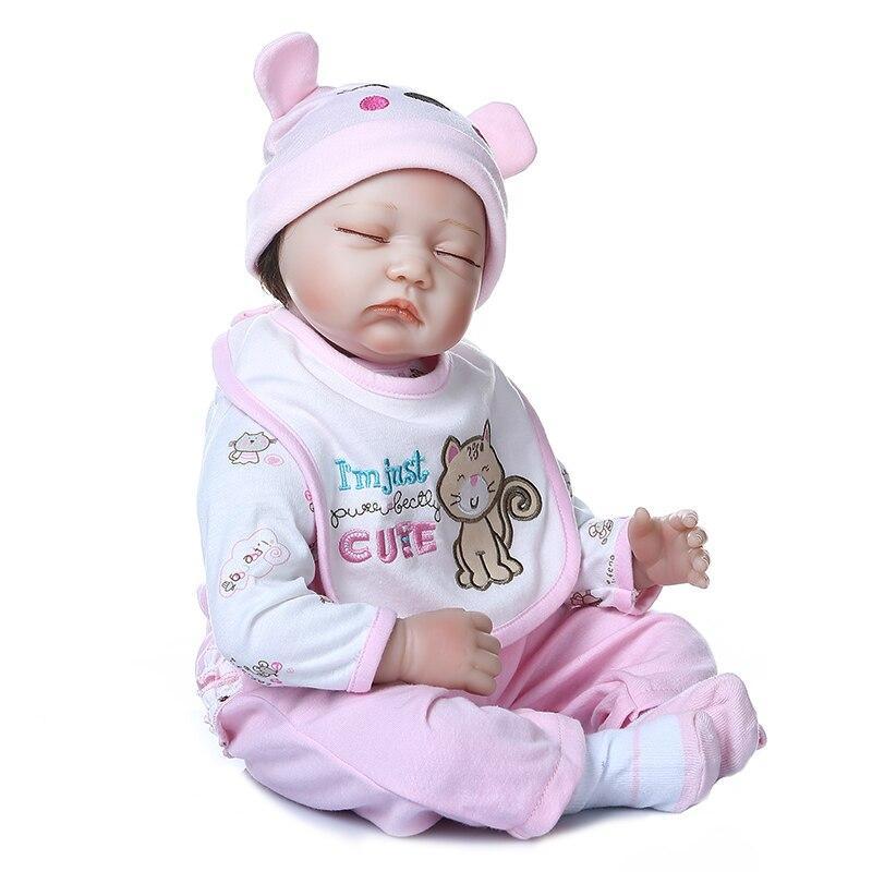 22 inch 55 cm Soft baby girl reborn doll