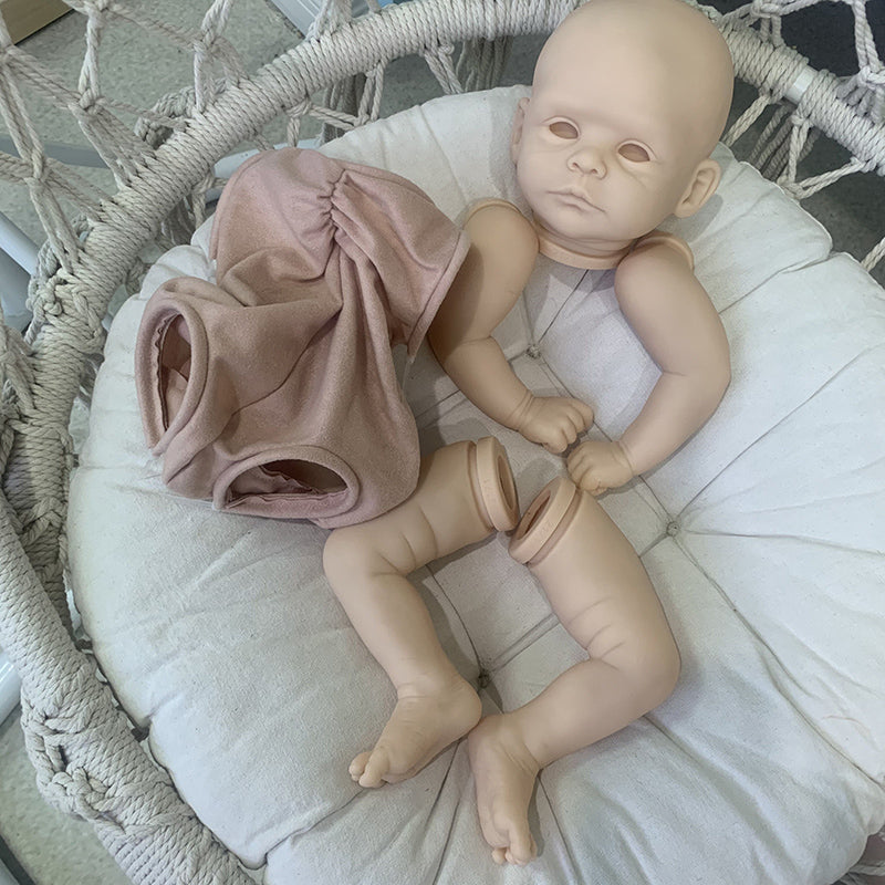 19 inches Joleen Open Eyes DIY Blank Unpainted Reborn Doll Kit