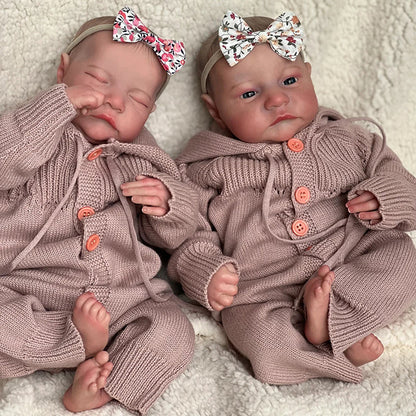 18'' Lifelike Allen and Andre Reborn Doll Twins Boys-Levi Series