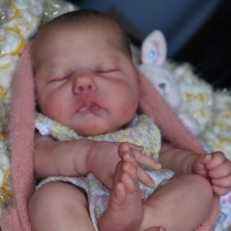 19 Inch Realistic Closed Eyes Novia Reborn Doll