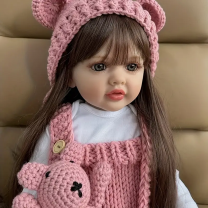 22 Inch Reborn Dolls Girls Cheryl With Long Hair