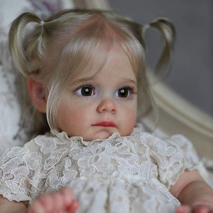 22 Inches Lifelike Sweet Sorrow Blond Hair Reborn Doll Girl - Maggie Series