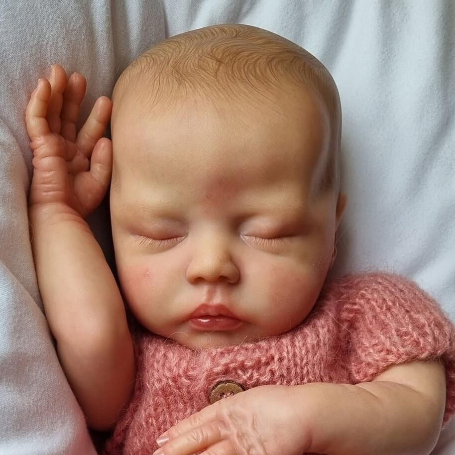 18 Inches Nora Sweet Sleeping Reborn Dolls Without Hair