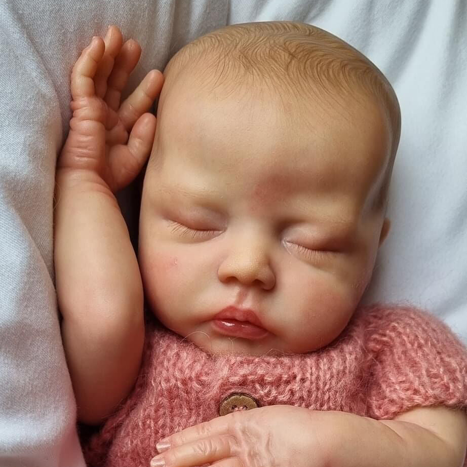 18 Inches Nora Sweet Sleeping Reborn Dolls Without Hair