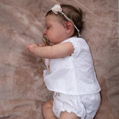 20 Inches Girl Reborn Dolls with Closed Eyes - Peaches