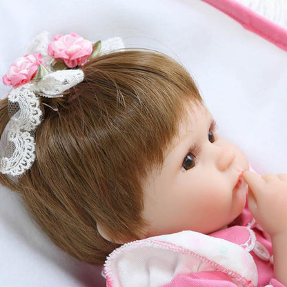 16 Inches Lifelike Cloth Body Girl Reborn Doll