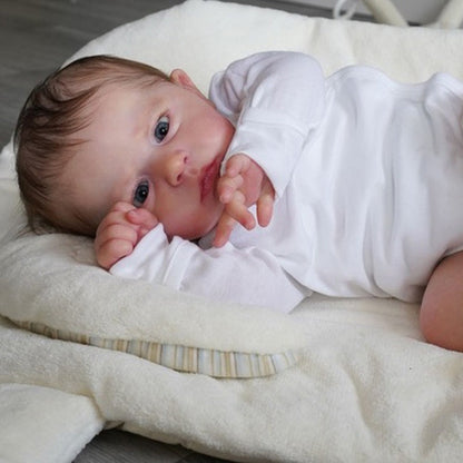 24 Inches Realistic Open Eyes Reborn Dolls With Hair - Cameron