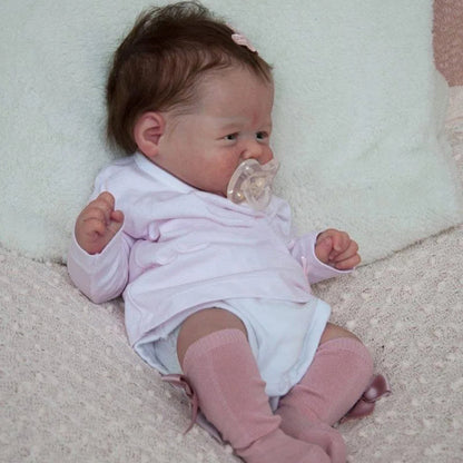 19 Inch Ansel Reborn Doll With Open Eyes And Short Hair - Vivi