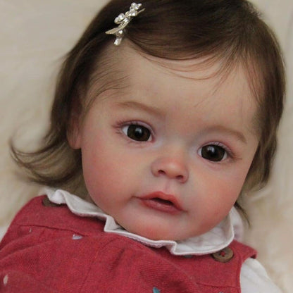 22 Inches Lifelike Melinda Brown Hair Reborn Doll Girl- Suesue Series