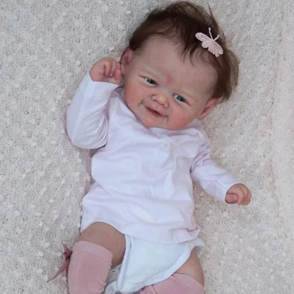 19 Inch Ansel Reborn Doll With Open Eyes And Short Hair - Vivi