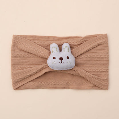 Cute bunny nylon baby headband