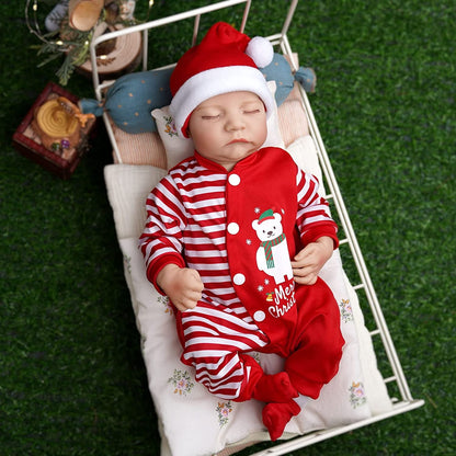 18 inch Lifelike Reborn Dolls with Christmas Clothes - Levi