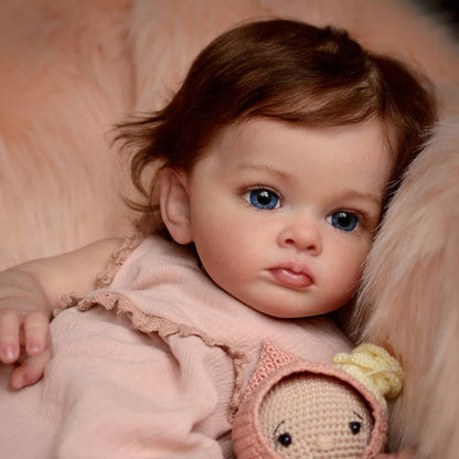 22 Inches Magda Brown Hair Reborn Doll Girl-Tutti Series