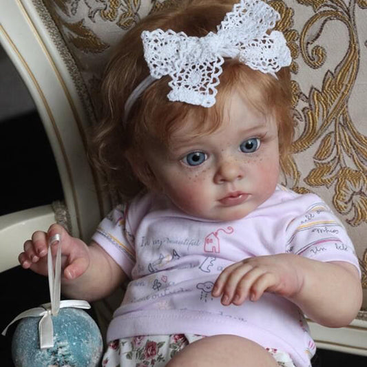 24 Inches Renee Curly Hair Open Eyes Reborn Baby Dolls Girls