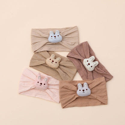 Cute bunny nylon baby headband