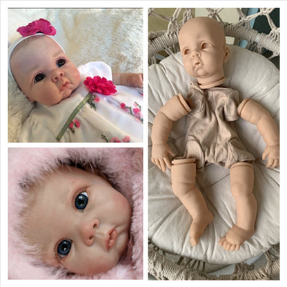 22 inches Chrissy DIY Blank Unpainted Open Eyes Reborn Doll Kit