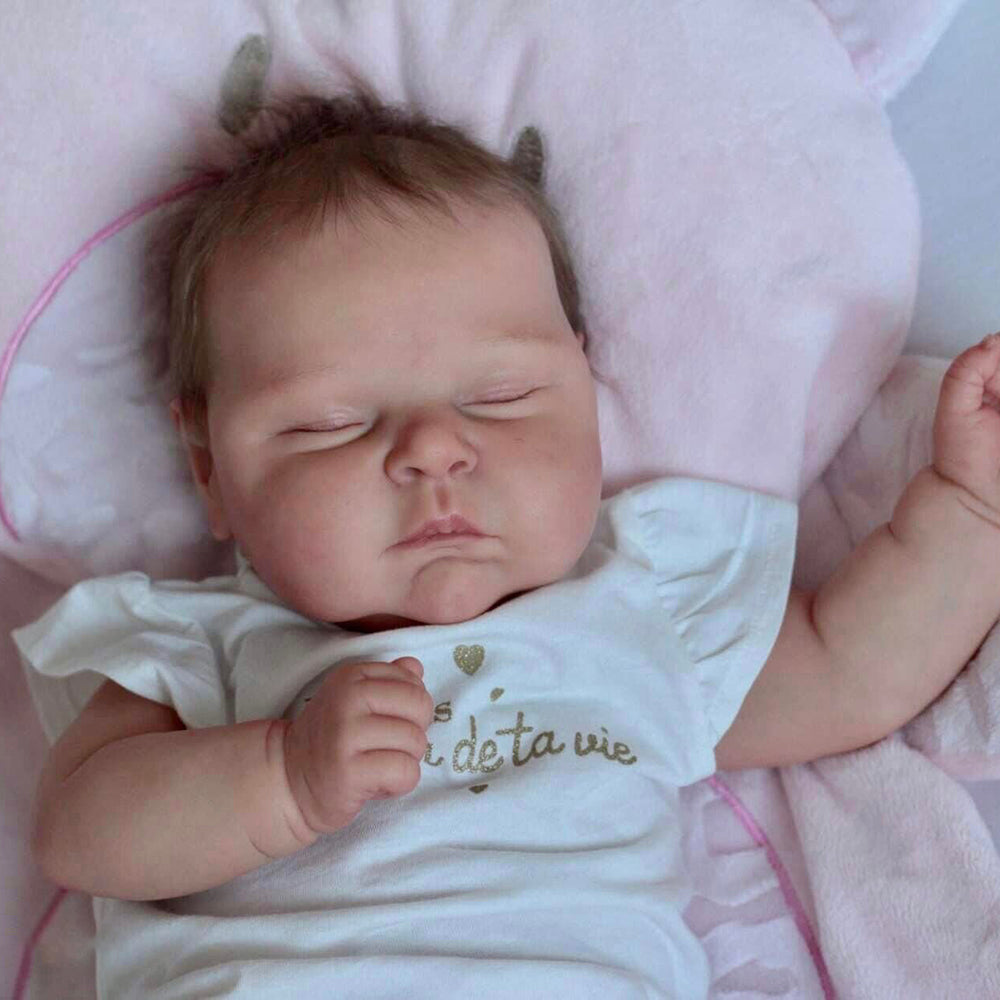 20 Inches Reborn Dolls with Closed Eyes - Peaches