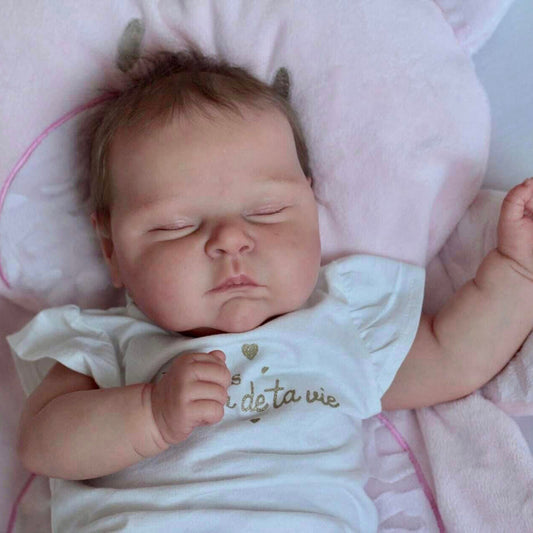 20 Inches Reborn Dolls with Closed Eyes - Peaches