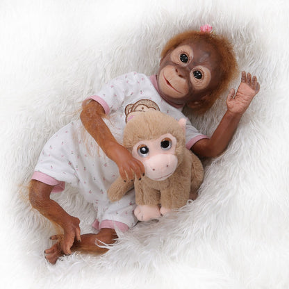 21'' Handmade Very Detailed Painting Reborn Baby Monkey