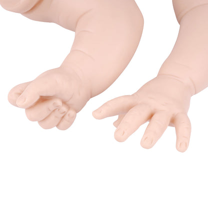 22 inches Maggi DIY Blank Unpainted Open Eyes Reborn Doll Kit