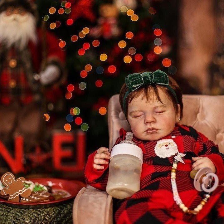 20 inches Closed Eyes Christmas Reborn Doll-Loulou