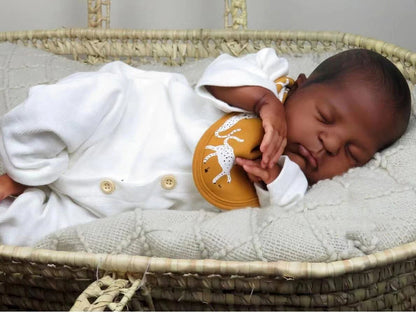 Duke 20 inch African American Reborn Dolls with Closed Eyes-Remi