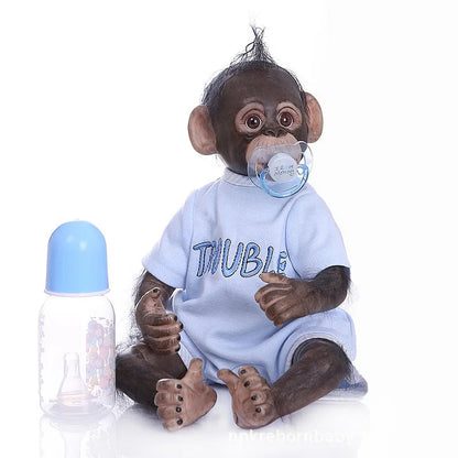 New 40CM Handmade Detailed Painting Reborn Baby Monkey