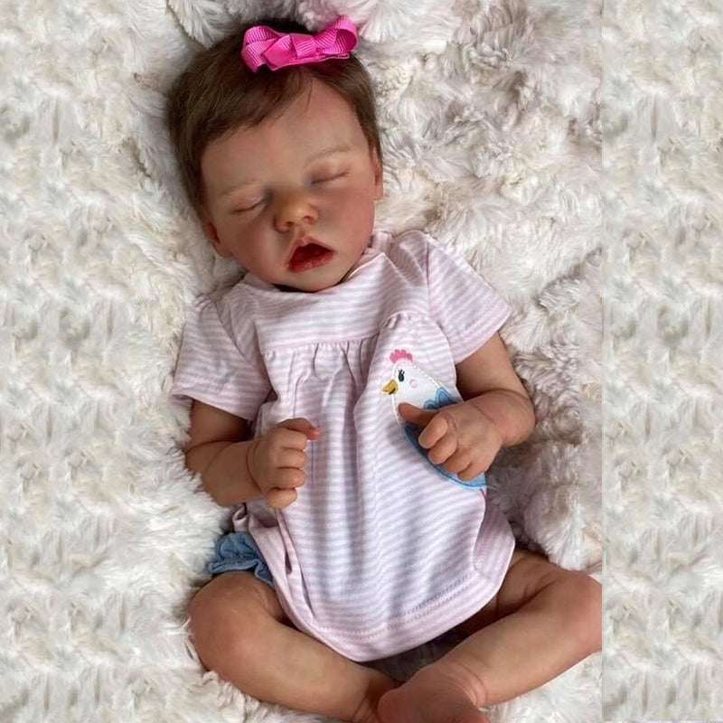 17" Kalren Realistic Reborn Dolls Baby Girl-Twin A