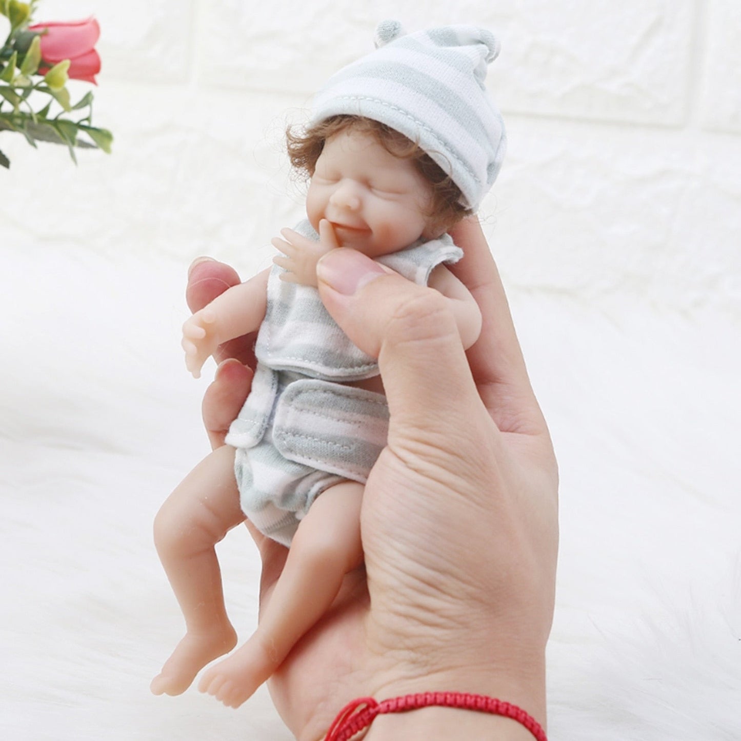 6 Inches 15cm April Sleeping Mini Reborn Doll