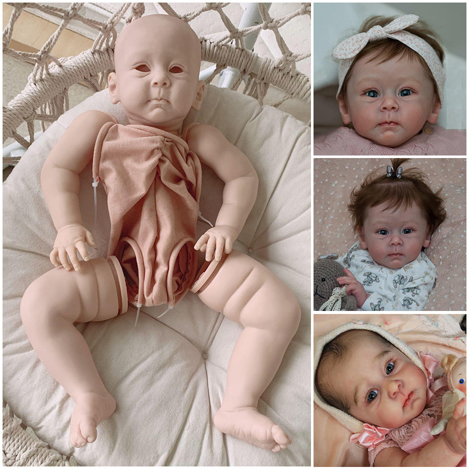 23 inches Toddler Baby Huxley Reborn Vinyl Unfinished Doll Kit