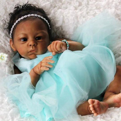 21 inch Little Esther Truly African American Reborn Baby Girl-Harlow