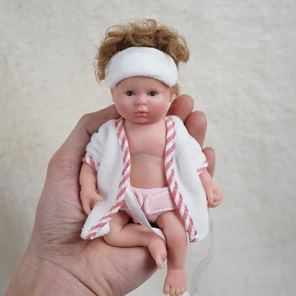 6 Inch Mini Reborn Dolls With Open Eyes