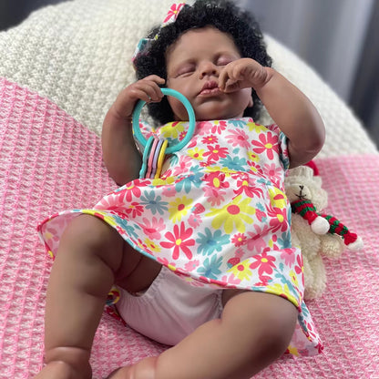 20 Inch Julius Closed Eyes African American Reborn Dolls-Loulou