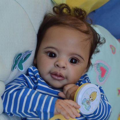 21 Inches Reborn Dolls Boys with Dark Skin - Anthony