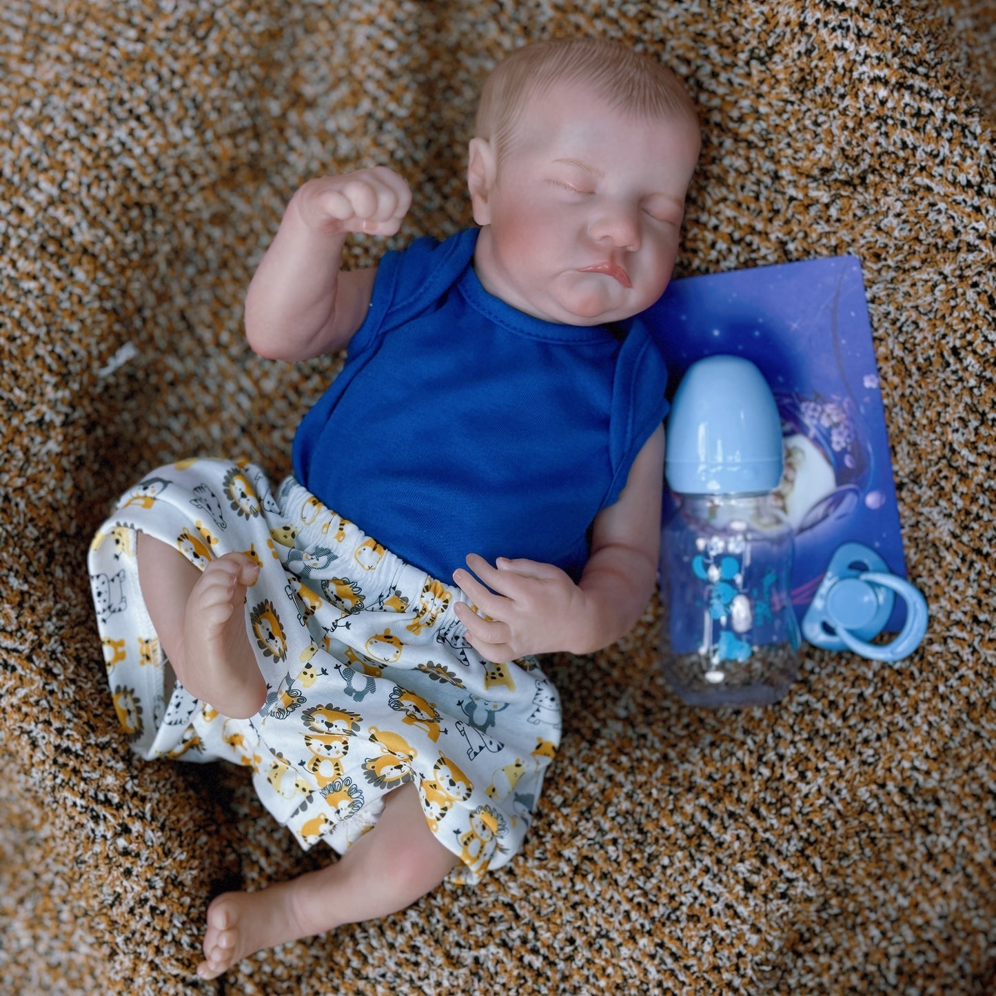 19 Inches Closed Eyes Twins Reborn Doll Girl/Boy-Levi