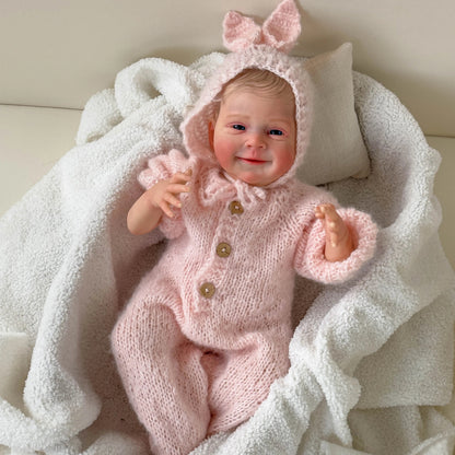 Harlan 19 Inches Lifelike Open Eyes Reborn Doll-Sebastia