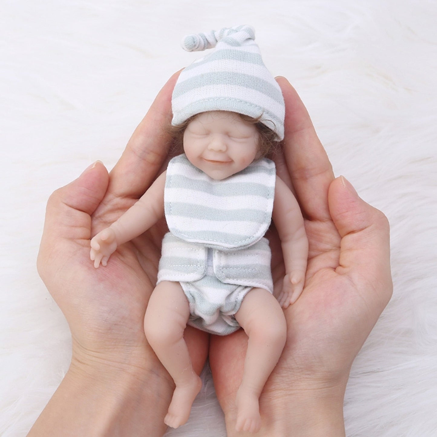 6 Inches 15cm April Sleeping Mini Reborn Doll