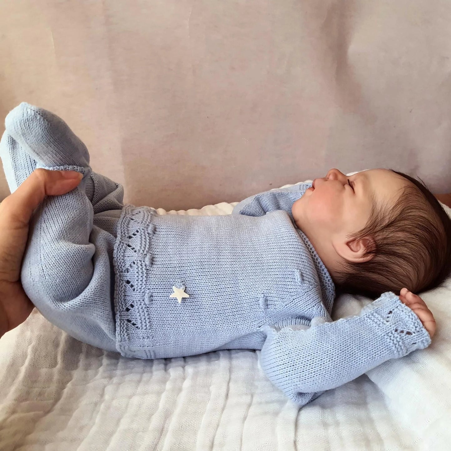 19 Inches Alvin Lifelike Closed Eyes Reborn Dolls Boys-Pascale