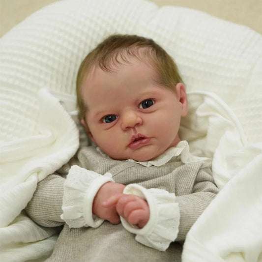 19 Inches Novia Open Eyes Short Hair Reborn Dolls-Evi