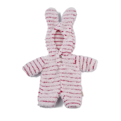 Cute Bunny Ear Plush Clothes for 12 Inches Reborn Doll