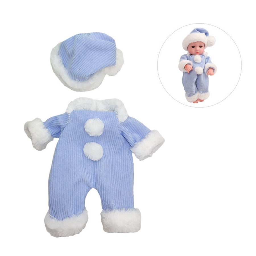 Warm Bodysuit With Hat for 12 Inches/30cm Reborn Dolls