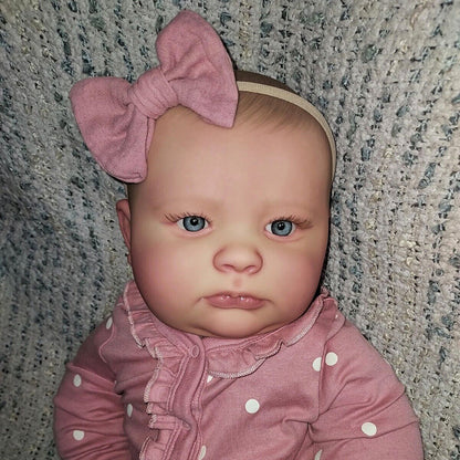 23 inches Unpainted Joseph Open Eyes Reborn Doll Kit