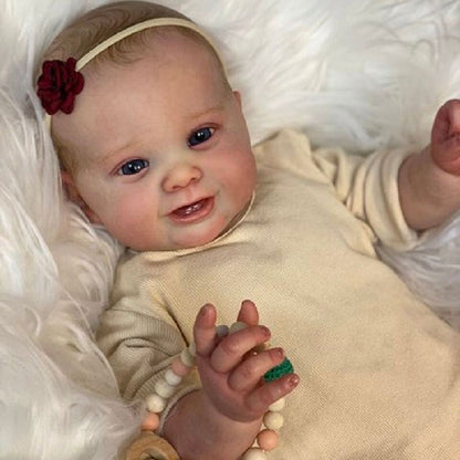 Merle 22 inch Realistic open eyes Reborn Doll with Drawn Hair-Kodi